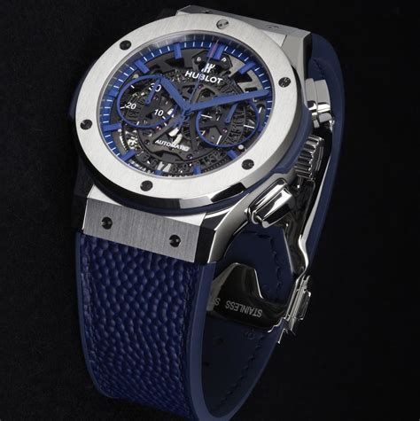 montre hublot bleu|hublot site officiel.